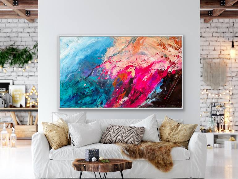 Original Abstract Expressionism Abstract Painting by Preethi Mathialagan