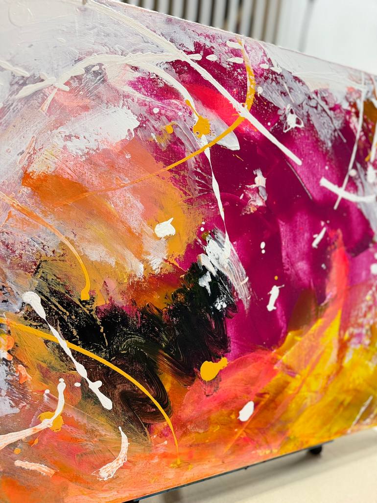 Original Abstract Expressionism Abstract Painting by Preethi Mathialagan
