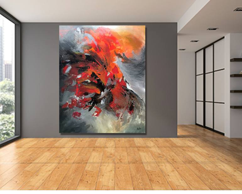 Original Abstract Expressionism Abstract Painting by Preethi Mathialagan