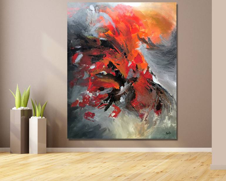 Original Abstract Expressionism Abstract Painting by Preethi Mathialagan