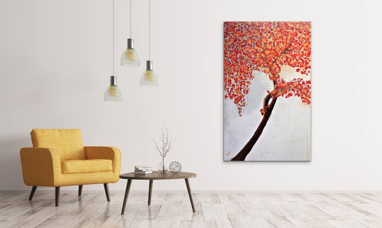 Original Abstract Expressionism Botanic Painting by Preethi Mathialagan
