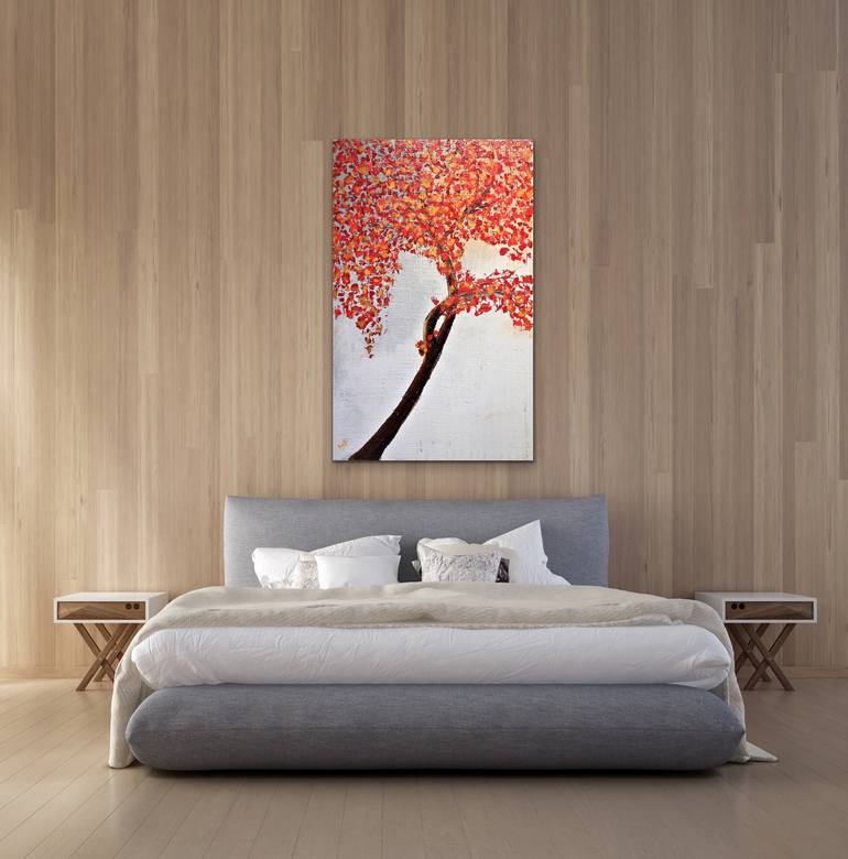 Original Abstract Expressionism Botanic Painting by Preethi Mathialagan