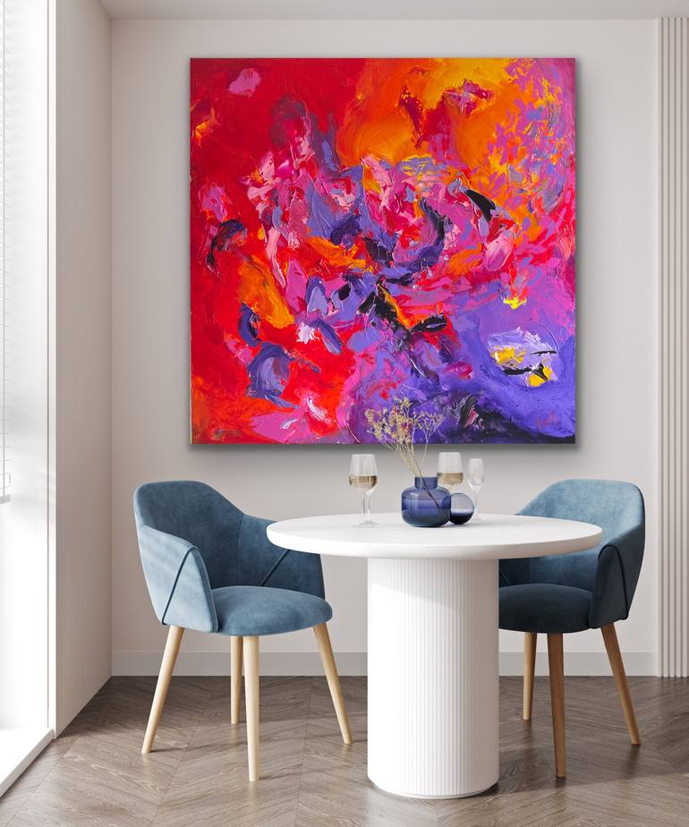 Original Abstract Expressionism Abstract Painting by Preethi Mathialagan