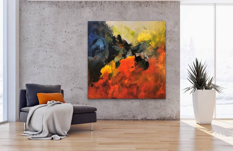 Original Abstract Expressionism Abstract Painting by Preethi Mathialagan
