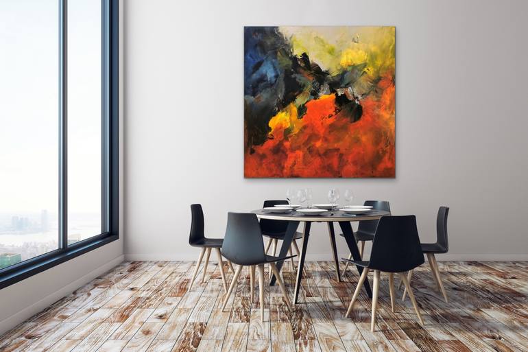 Original Abstract Expressionism Abstract Painting by Preethi Mathialagan