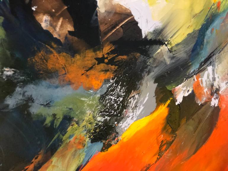 Original Abstract Expressionism Abstract Painting by Preethi Mathialagan