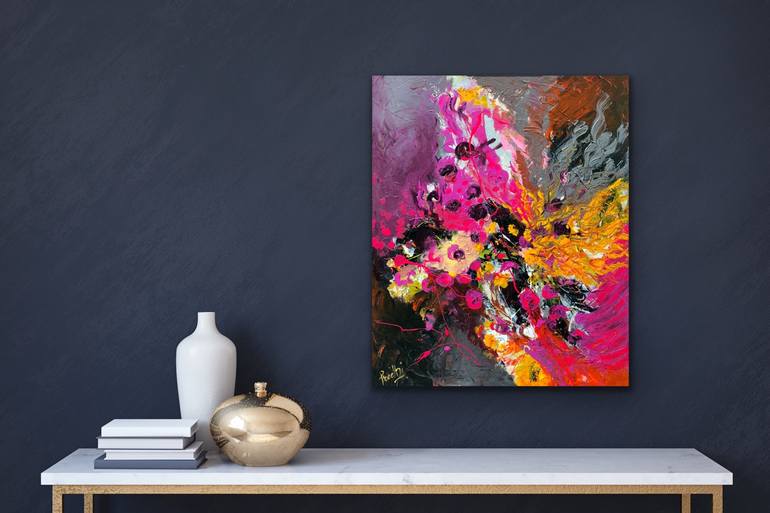 Original Abstract Expressionism Abstract Painting by Preethi Mathialagan