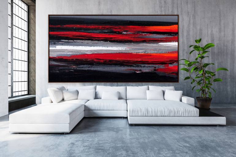 Original Abstract Expressionism Abstract Painting by Preethi Mathialagan