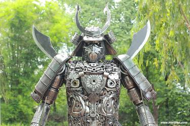 7.2ft Samurai metal sculpture thumb