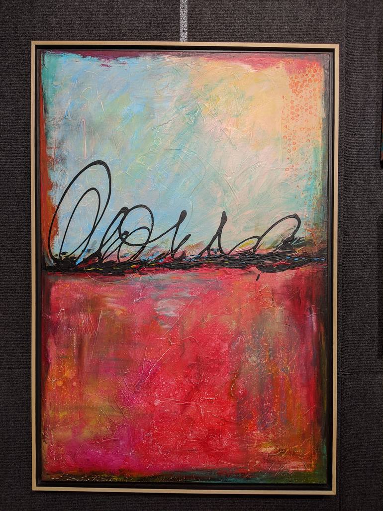 Original Abstract Expressionism Abstract Painting by Pia And Sean Art