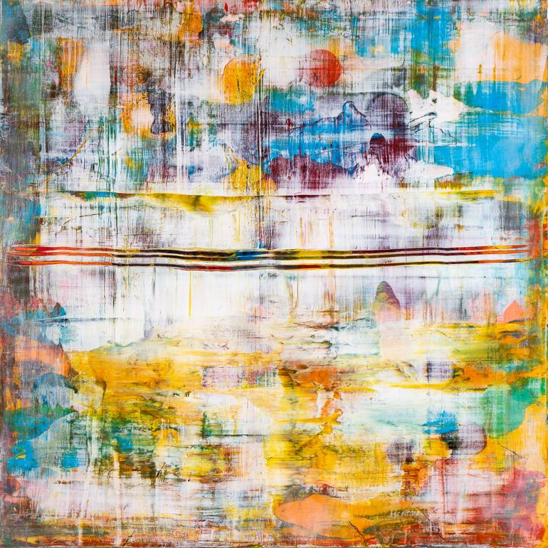 Original Abstract Expressionism Abstract Painting by Pia And Sean Art