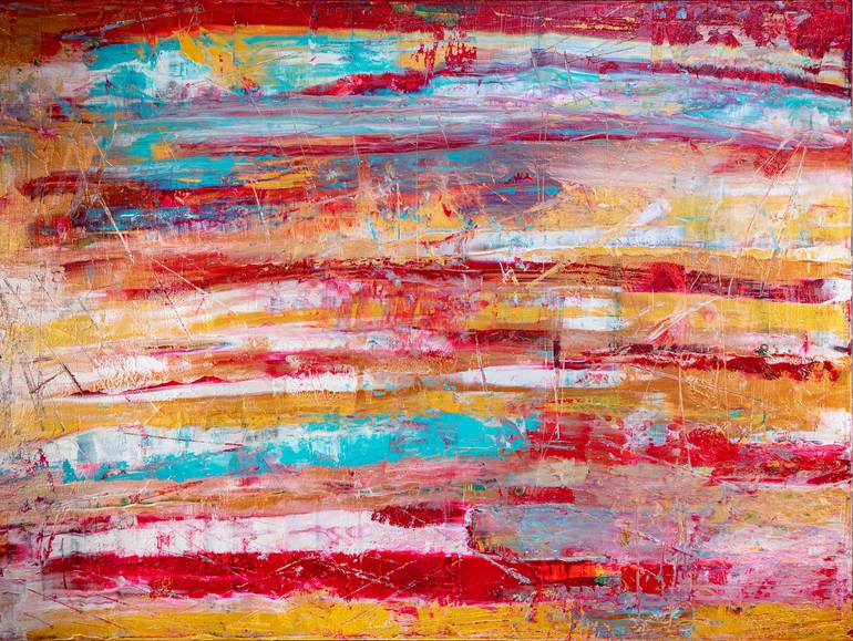 Original Abstract Expressionism Abstract Painting by Pia And Sean Art