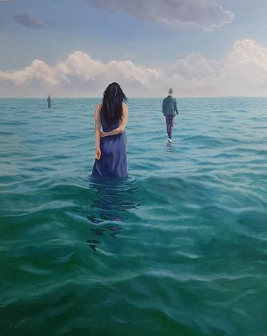 Print of Figurative Seascape Paintings by Garry Arzumanyan