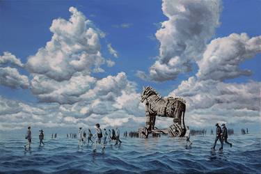 Original Surrealism People Paintings by Garry Arzumanyan