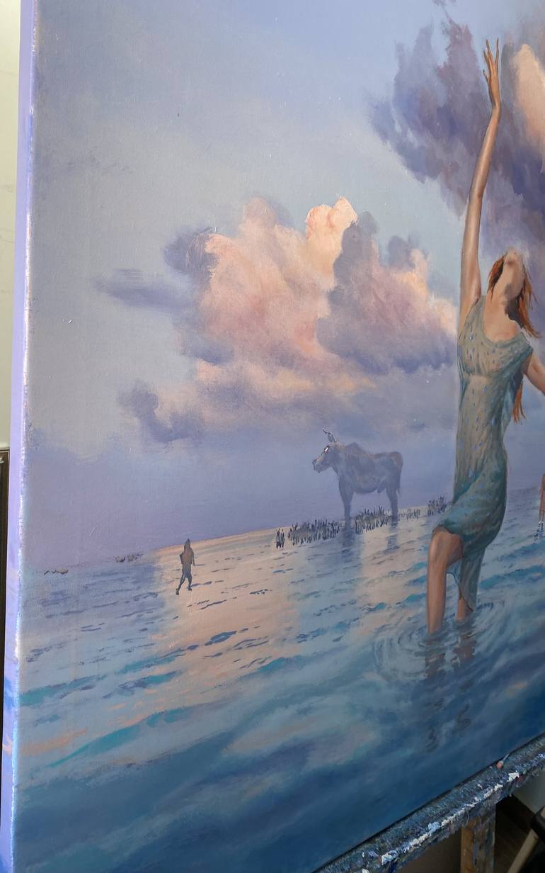 Original Surrealism Seascape Painting by Garry Arzumanyan