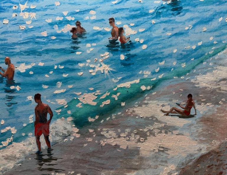 Original Figurative Beach Painting by Garry Arzumanyan