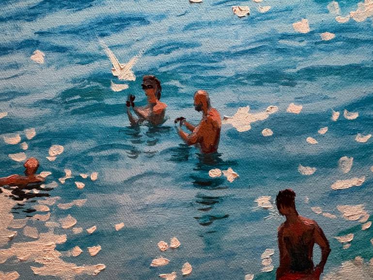 Original Figurative Beach Painting by Garry Arzumanyan