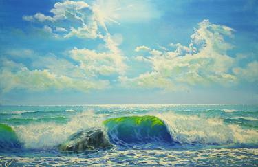 Print of Figurative Seascape Paintings by Garry Arzumanyan