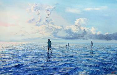 Print of Realism Seascape Paintings by Garry Arzumanyan