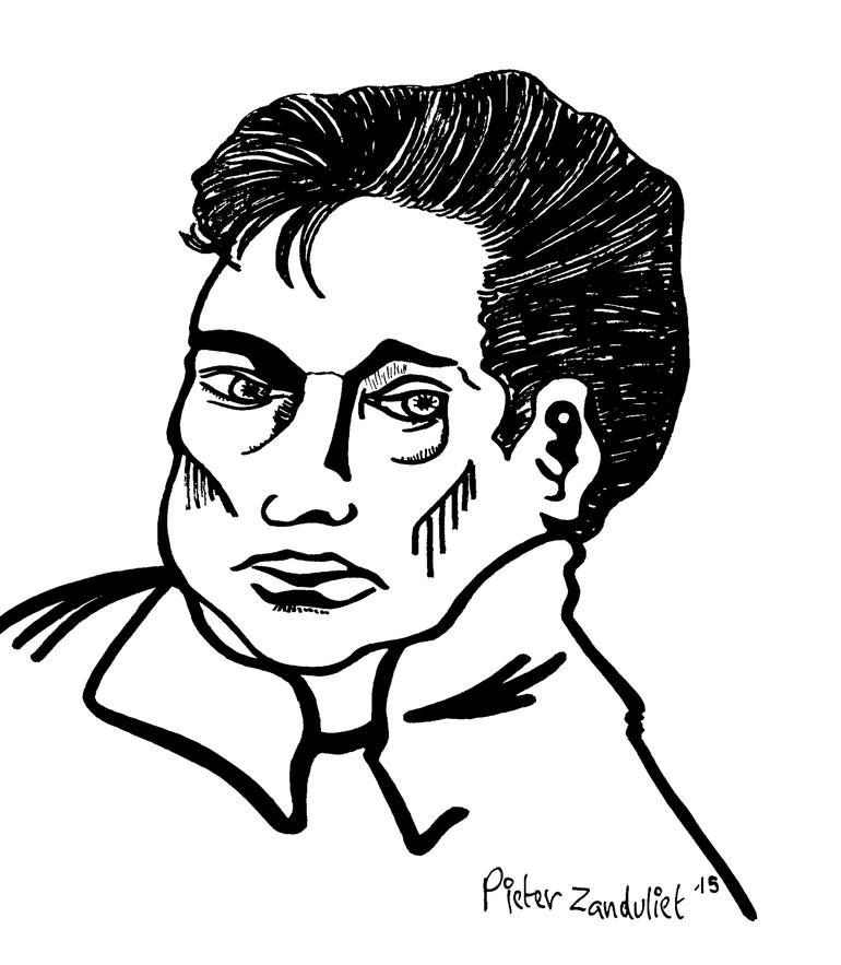 Print of Portraiture Portrait Drawing by Pieter Zandvliet
