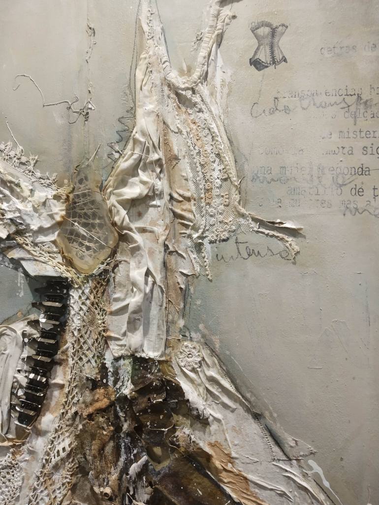 Original Art Deco Erotic Collage by Kiki Lawrie