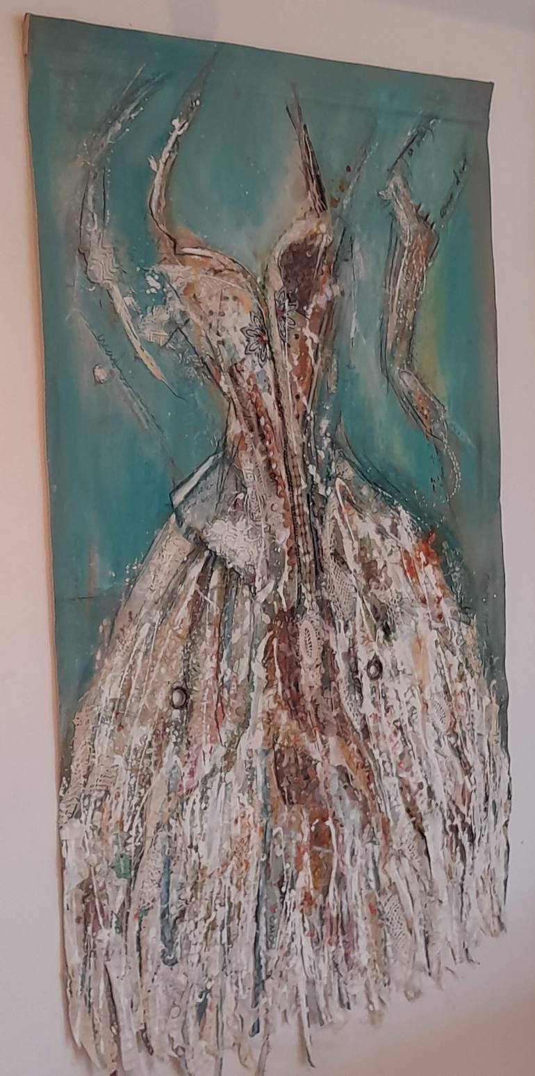Original Abstract Expressionism Body Mixed Media by Kiki Lawrie