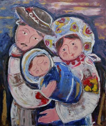 Print of Expressionism Family Paintings by Natalia Kuriy-Maksymiv