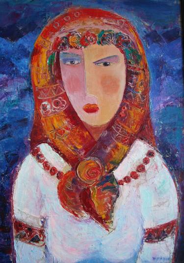 Original Expressionism Women Paintings by Natalia Kuriy-Maksymiv