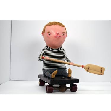 Original Figurative People Sculpture by Ryan Darwin