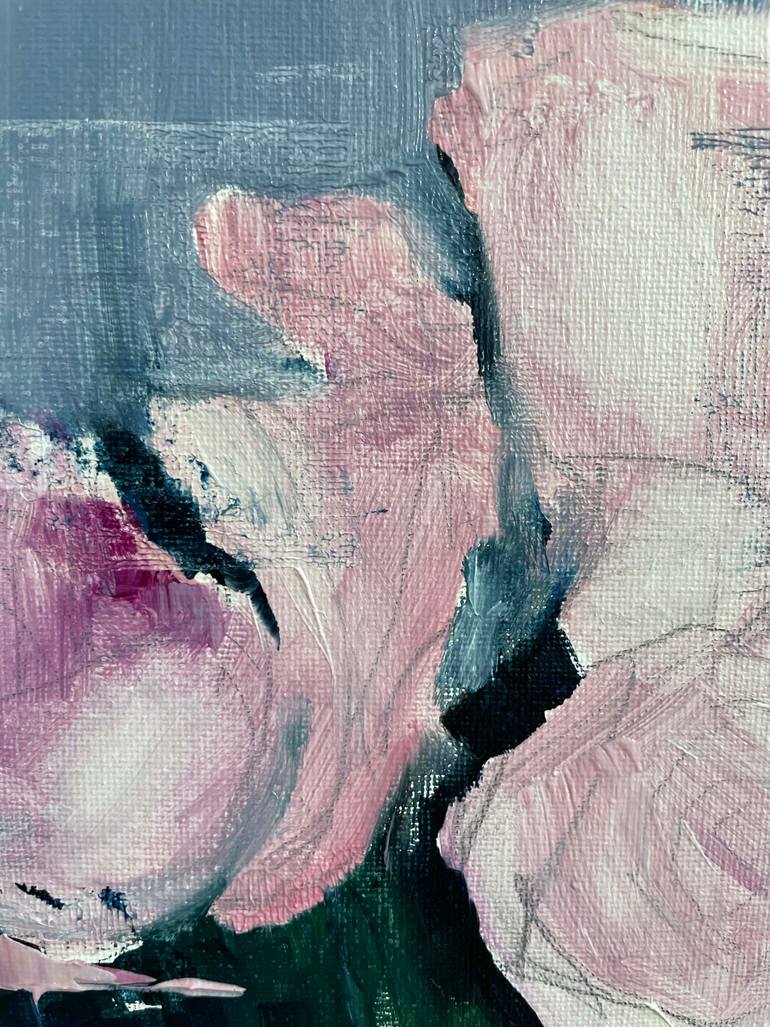 Original Figurative Floral Painting by Elina Evstig