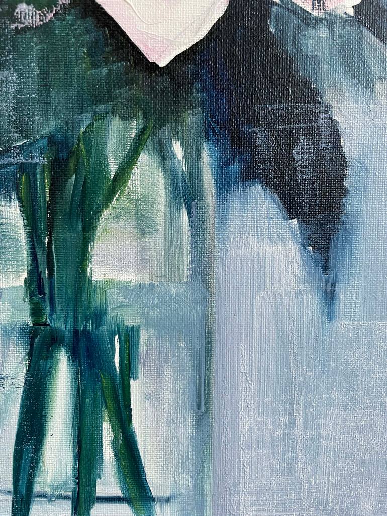 Original Figurative Floral Painting by Elina Evstig