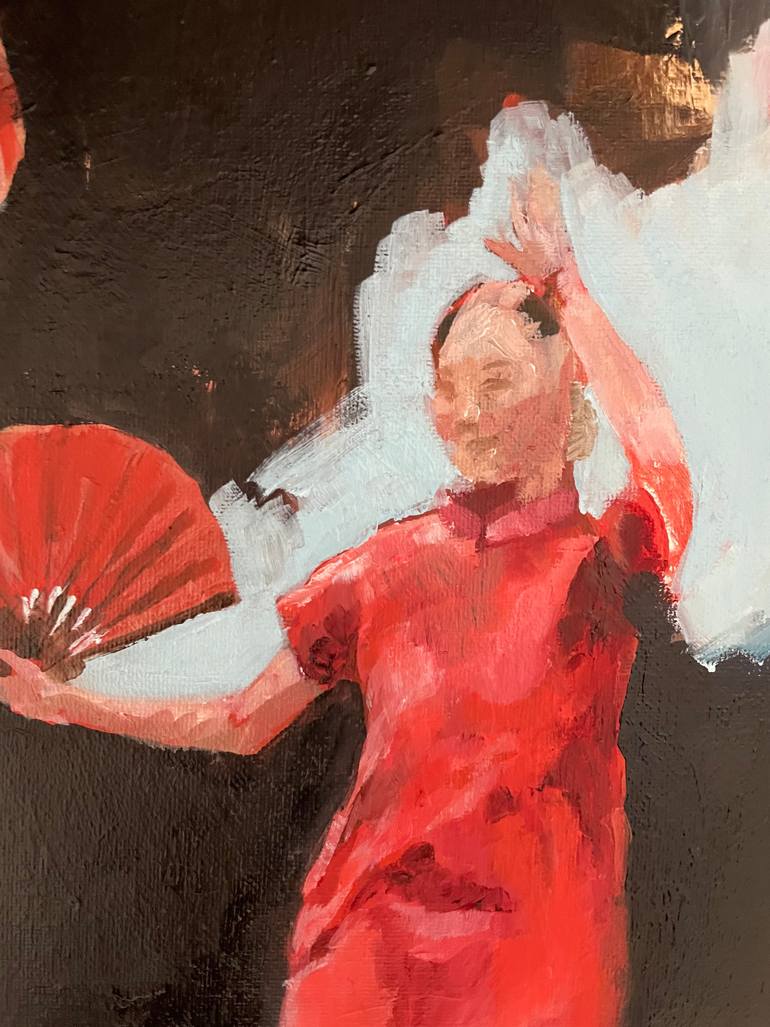 Original Contemporary People Painting by Elina Evstig