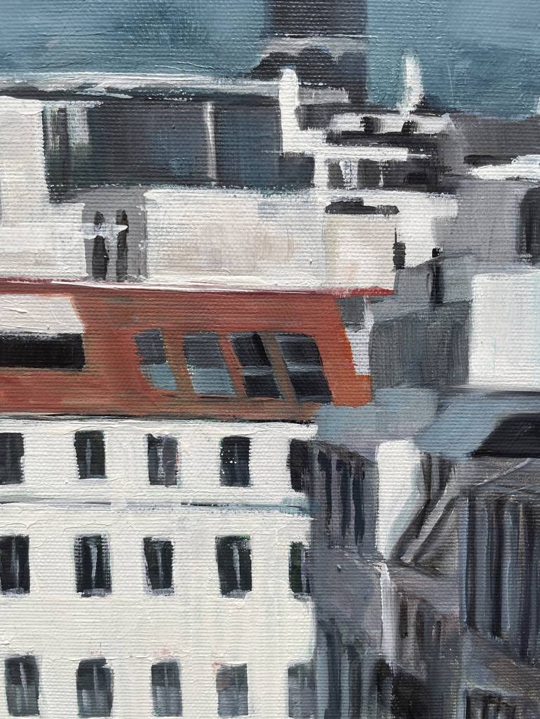 Original Figurative Cities Painting by Elina Evstig