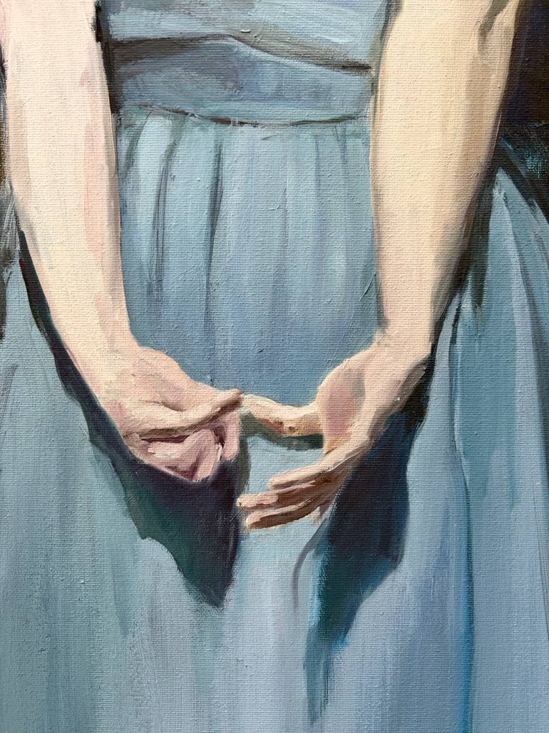 Original Figurative Women Painting by Elina Evstig