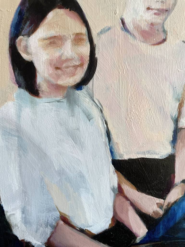Original People Painting by Elina Evstig