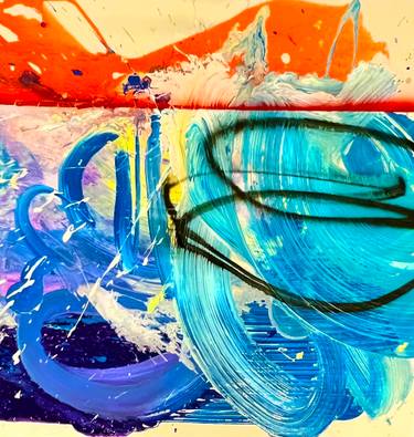 Original Abstract Expressionism Abstract Painting by Chuck Hipsher