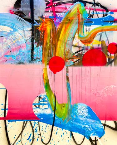 Original Abstract Expressionism Abstract Painting by Chuck Hipsher