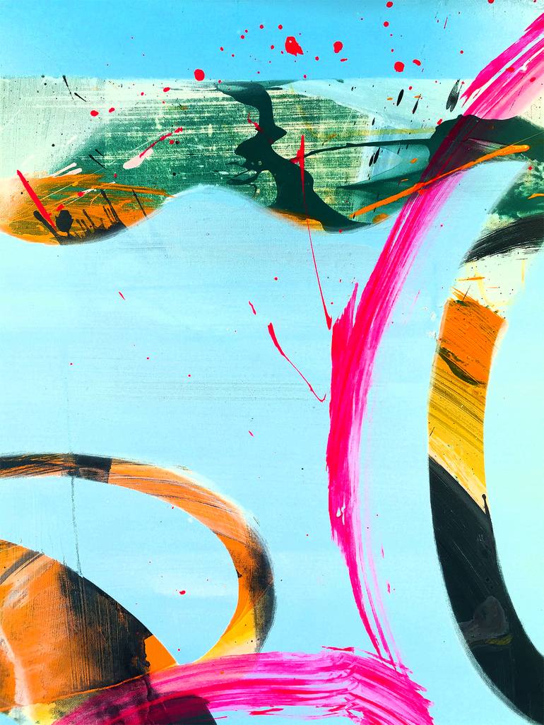 Original Abstract Expressionism Abstract Painting by Chuck Hipsher