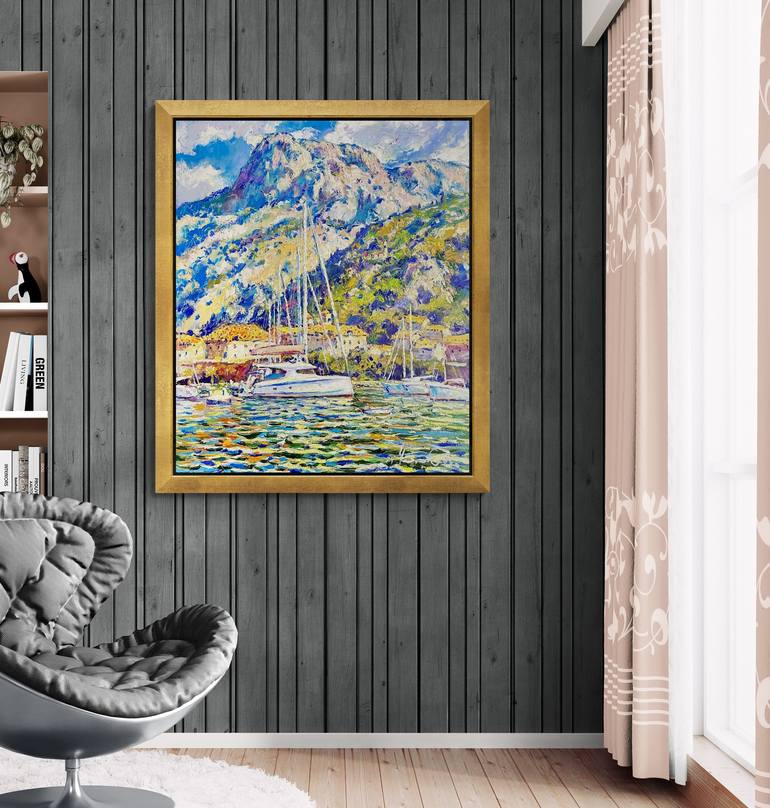 Original Expressionism Seascape Painting by Andrii Chebotaru