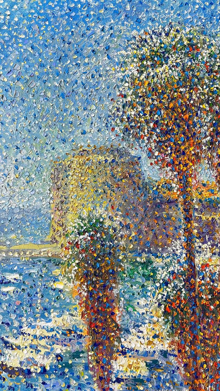 Original Impressionism Seascape Painting by Andrii Chebotaru