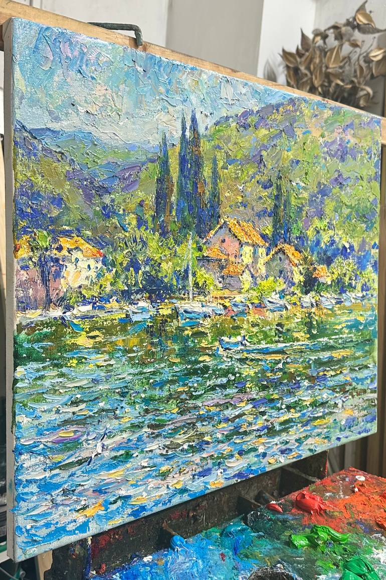 Original Impressionism Seascape Painting by Andrii Chebotaru