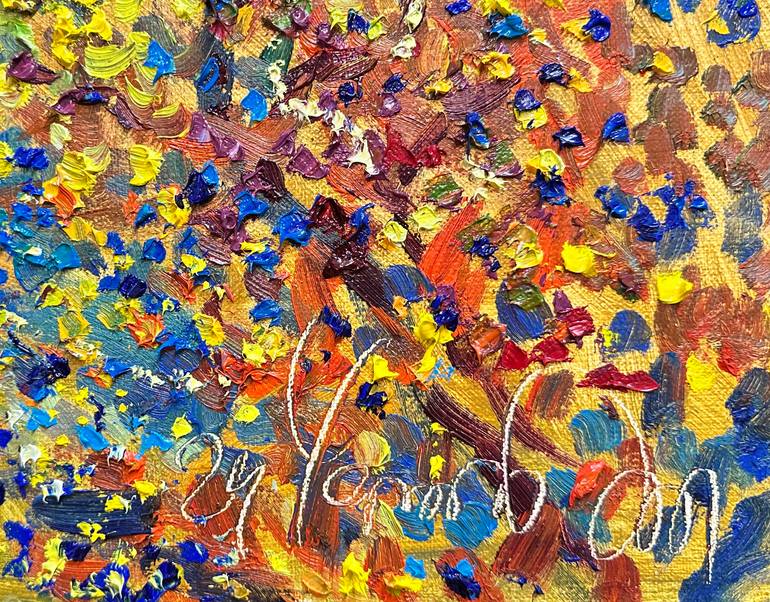 Original Expressionism Landscape Painting by Andrii Chebotaru