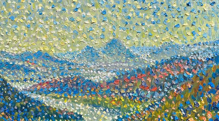 Original Expressionism Landscape Painting by Andrii Chebotaru