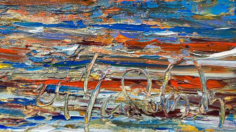 Original Impressionism Seascape Painting by Andrii Chebotaru