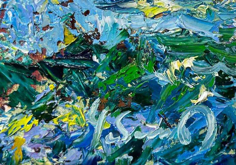 Original Expressionism Seascape Painting by Andrii Chebotaru