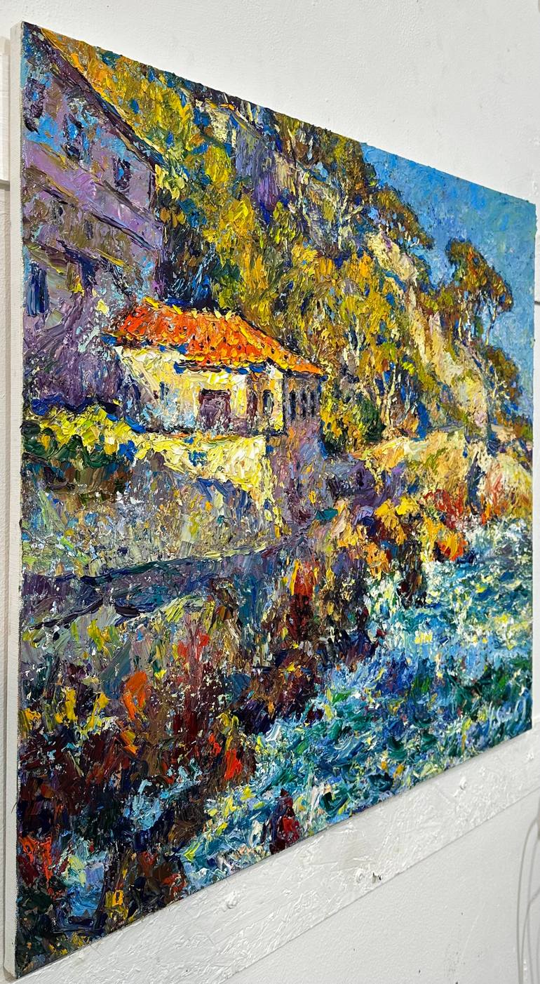 Original Expressionism Seascape Painting by Andrii Chebotaru