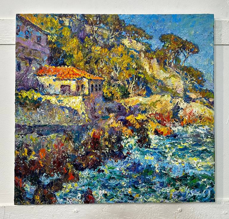 Original Expressionism Seascape Painting by Andrii Chebotaru