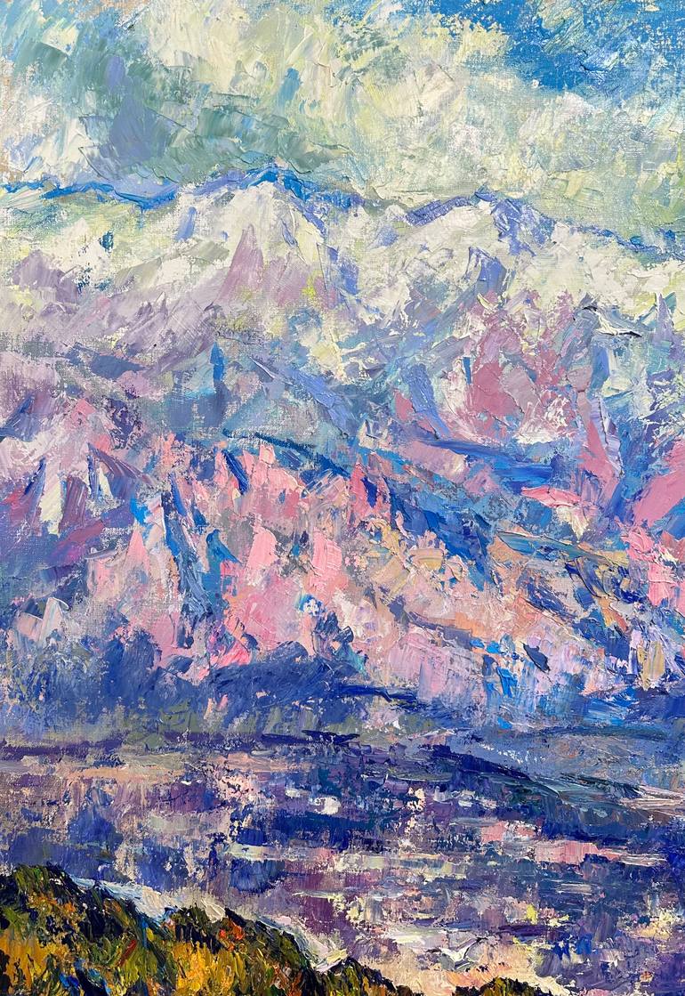 Original Impressionism Seascape Painting by Andrii Chebotaru
