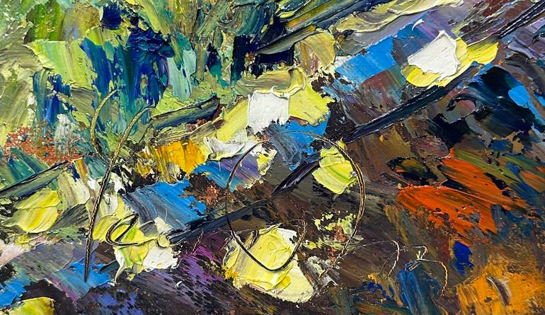 Original Contemporary Botanic Painting by Andrii Chebotaru