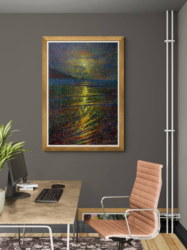 Original Contemporary Seascape Painting by Andrii Chebotaru